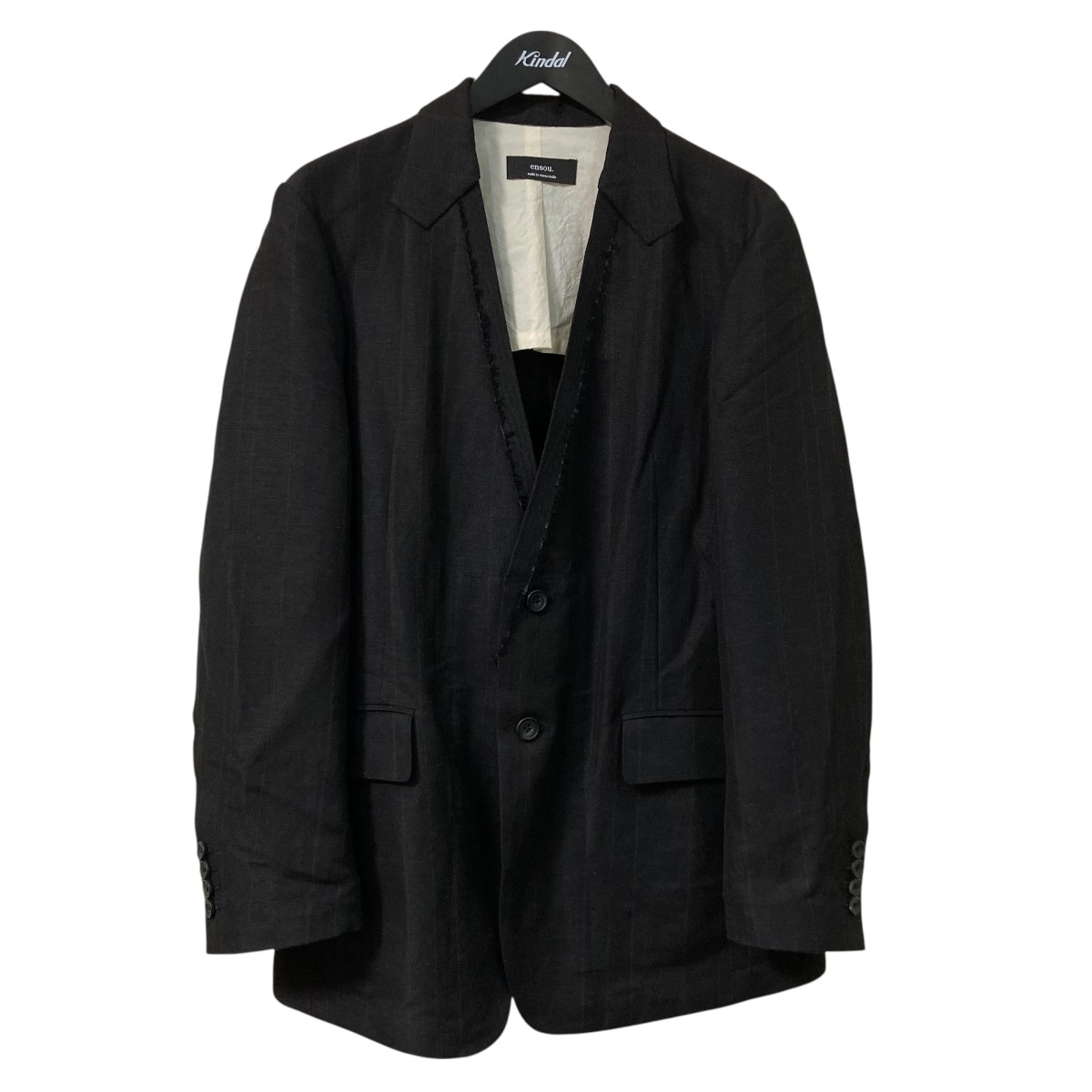 【中古】ENSOUGhost Lapel Jacket テーラードジャケット ブラック サイズ：M【価格見直し】｜ブランド古着のカインドオル