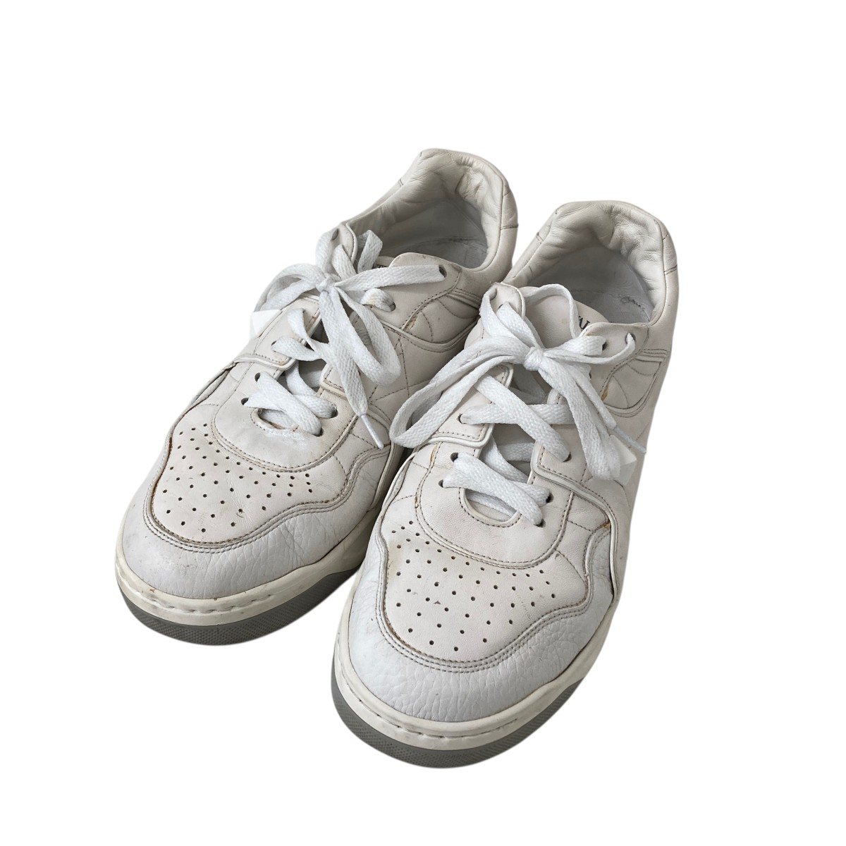 【中古】 VALENTINO GARAVANI　 21AW One Stud Low Top スニーカー ホワイト サイズ：43(27.0~28.0cm相当) 【030126】（ヴァレンティノ・ガラヴァーニ）