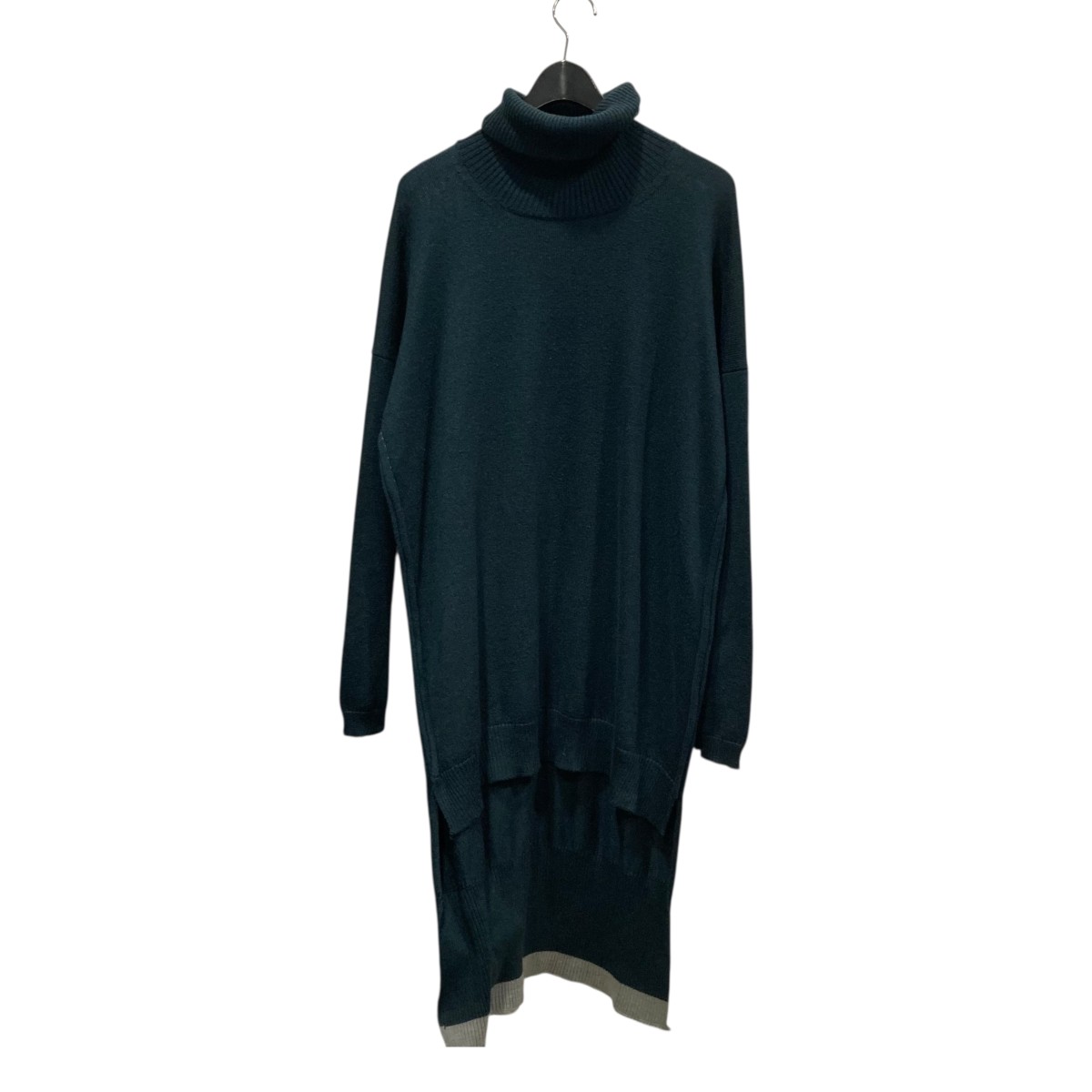 【中古】plyy by RAGNE KIKAS ハイネック編み物 HK-K07-982 まっ黒い緑であること 大きさ：3 【140226】（プライ バイ ラグネ キカス）