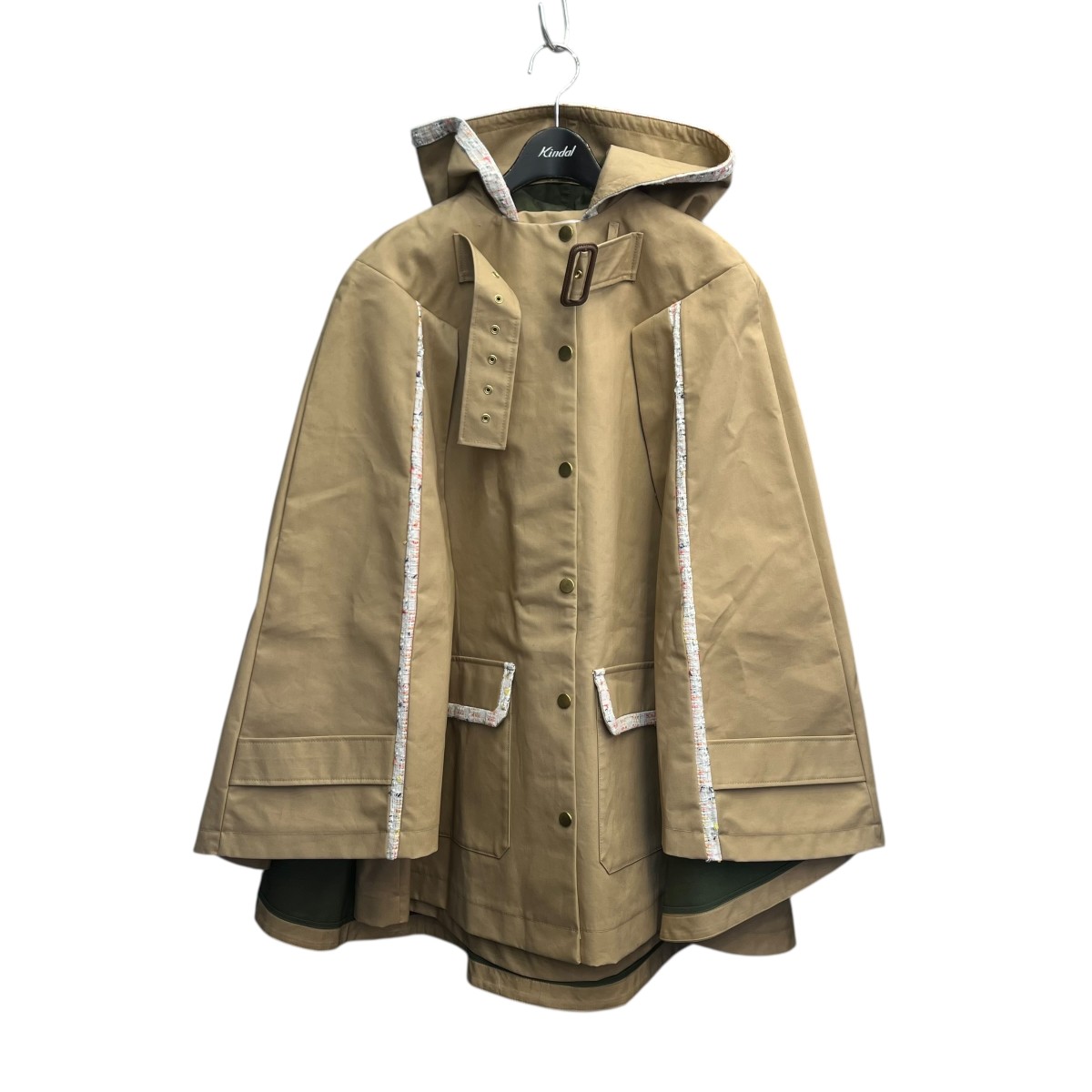 【中古】 Rumche　 ポンチョ R20S10101 ベージュ サイズ：F 【030126】（ラム・シェ）