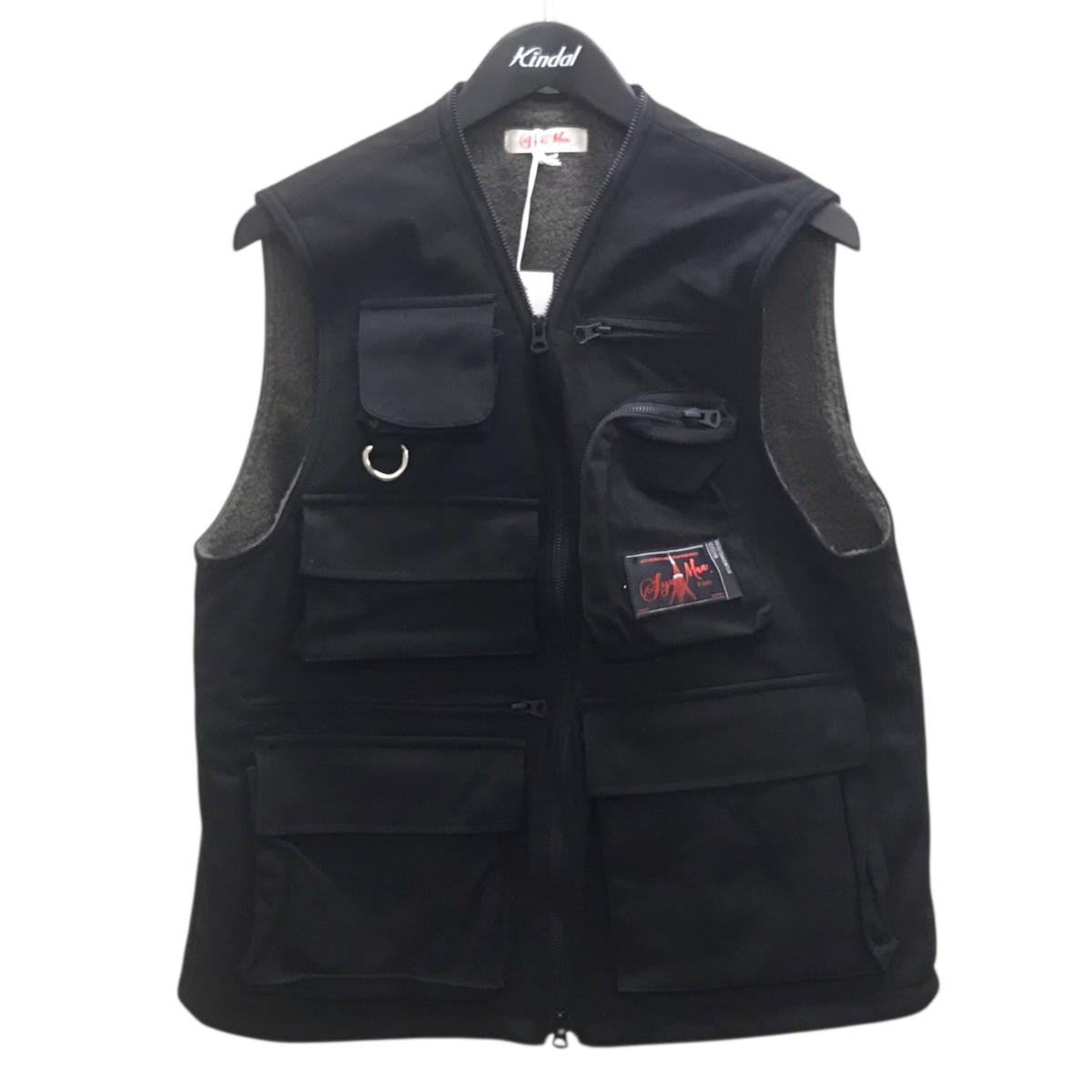 【中古】 SYUMAN．　 フリースベスト ブラック サイズ：2 【040126】（シュウマン）