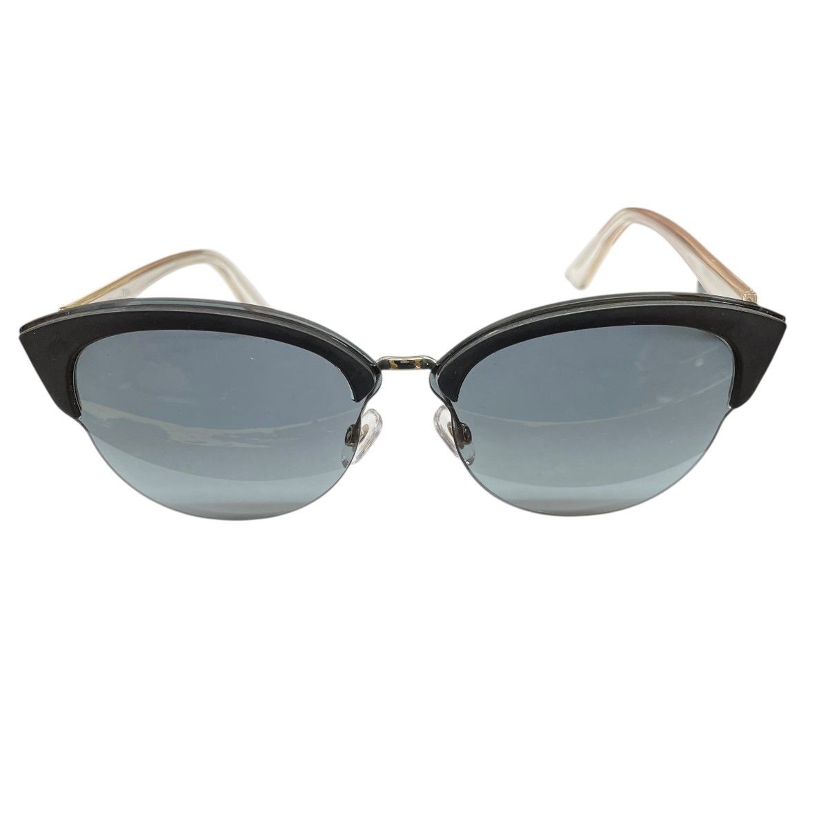 【中古】Christian Dior　DIORUN サングラス ブラック　ピンク　シルバー 【040126】（クリスチャンディオール）｜ブランド古着のカインドオル
