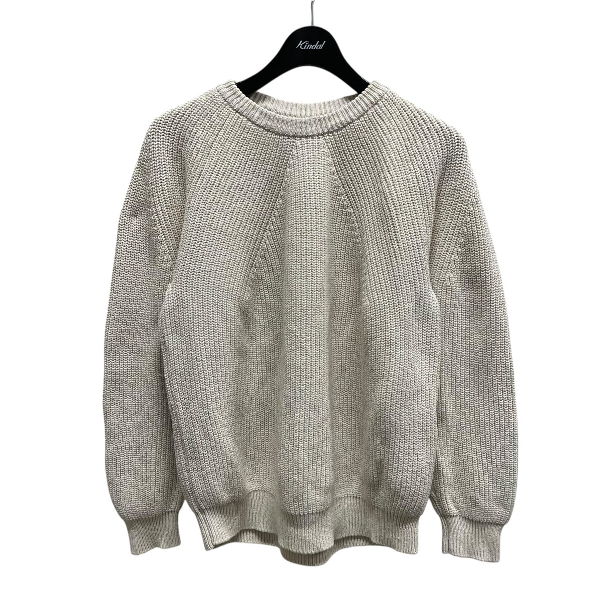【中古】BATONER COTTON SIGNATURE CREW NECK BN-20SM-001 ベージュ サイズ:1 【040626】(バトナー)|ブランド古着のカインドオル
