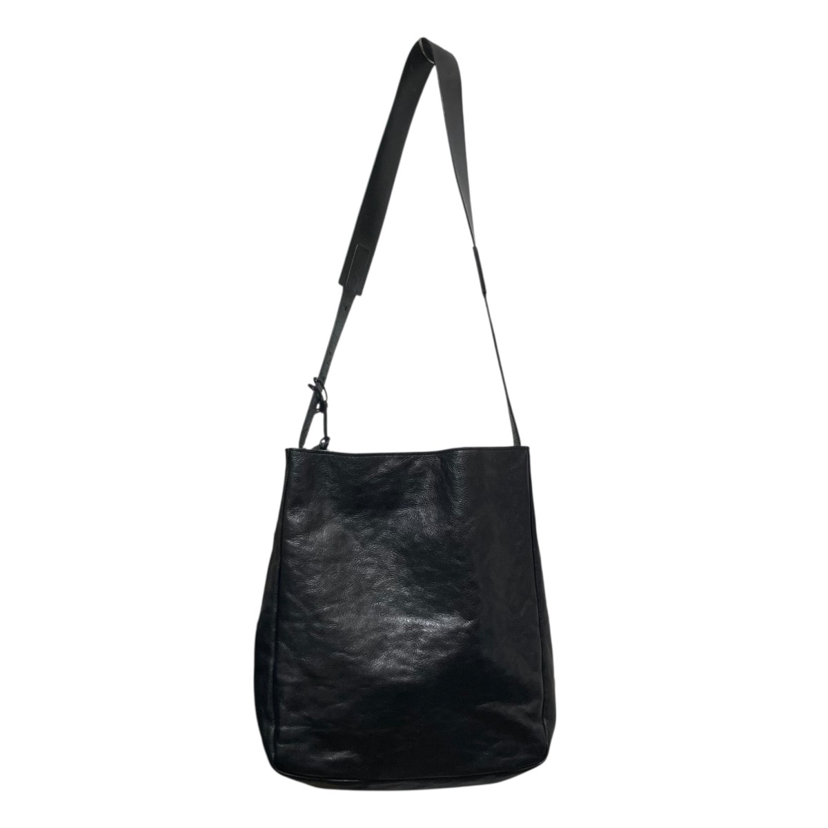 【中古】 Vin ViN 2way shoulder M レザーショルダーバッグ ブラック 【価格見直し】