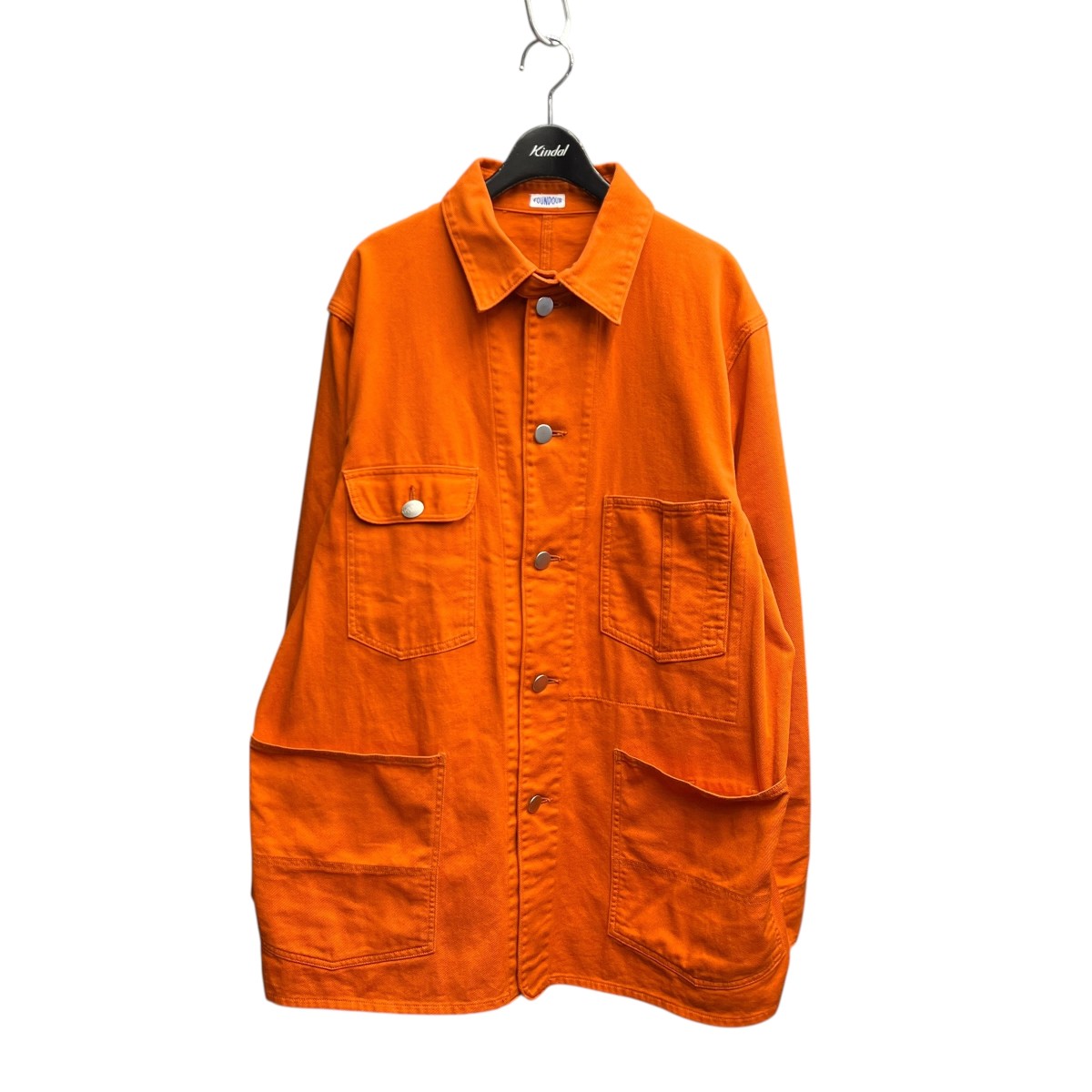 【中古】 FOUNDOUR　 WORK JACKET デニムジャケット 015FD252007 オレンジ サイズ：3 【120426】（ファウンダ）