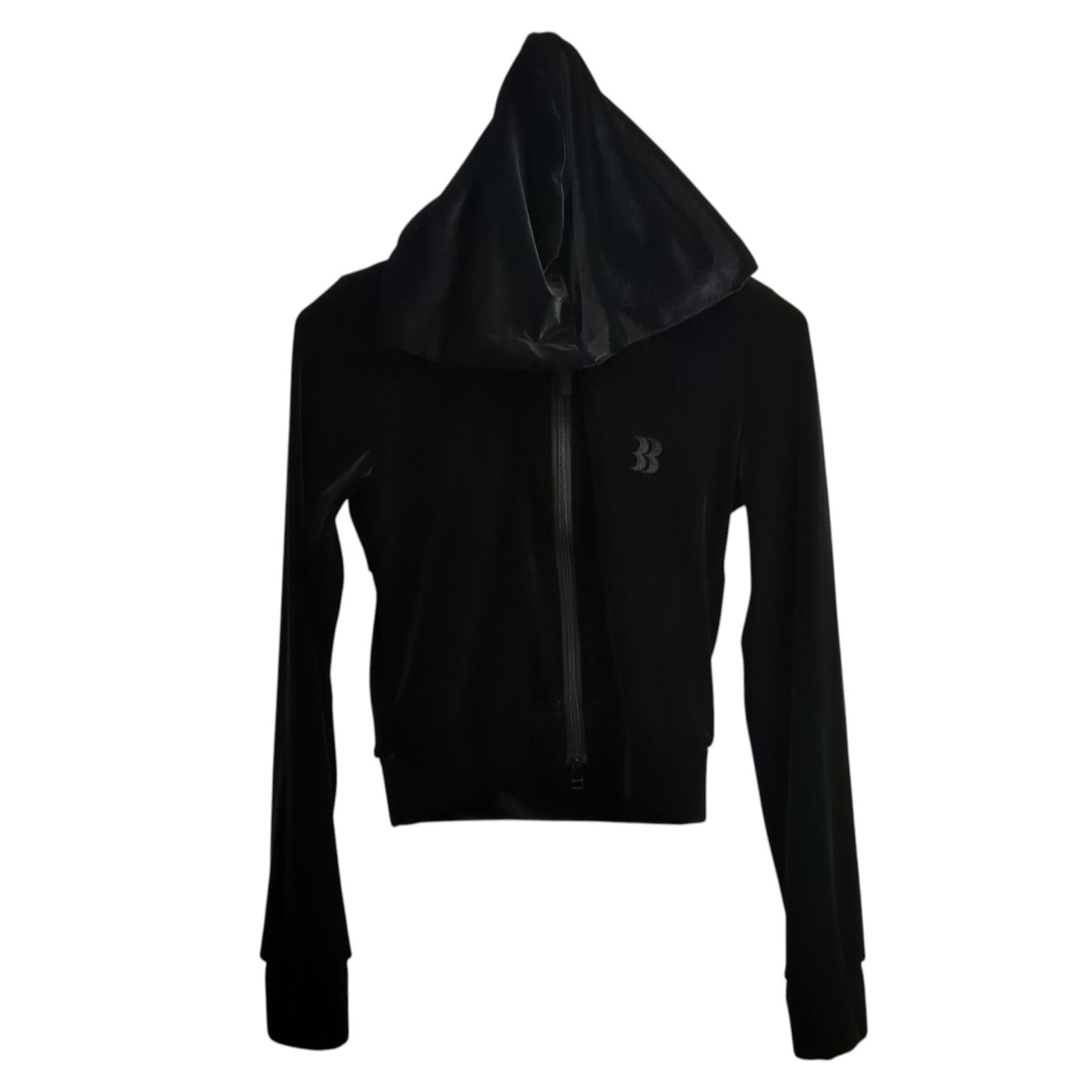【中古】BASICKS 25AW Micro Bra Velour Hoodie パーカー S4．5-0404W 黒いこと 大きさ：S 【040626】（ベイシックス）