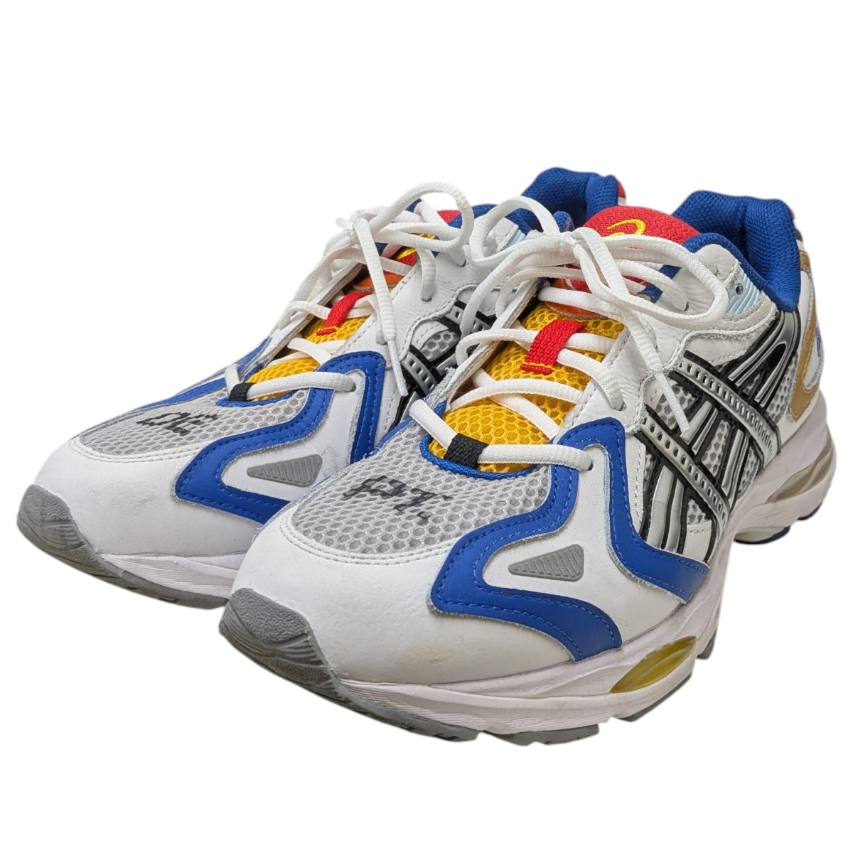 【中古】 asics×GALLERY DEPT ローカットスニーカー ホワイト×ブルー サイズ：27.5cm 【価格見直し】