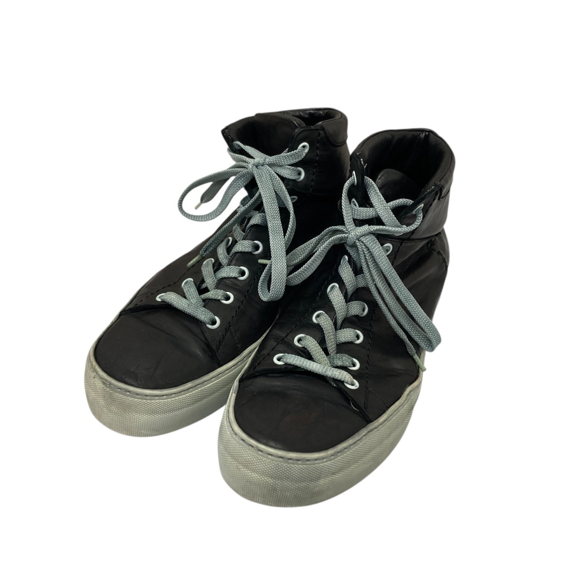 【中古】 COLE HAAN×FRAGMENT DESIGN LUNARGRAND SADDLE レザーシューズ ライトグレーｘブラウン サイズ：9号 【価格見直し】