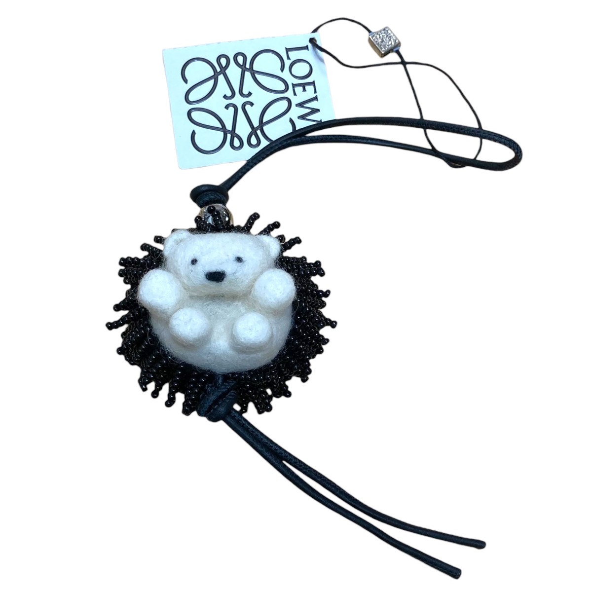 楽天市場】【中古】ロエベ シープ チャーム フェルト カーフレザー