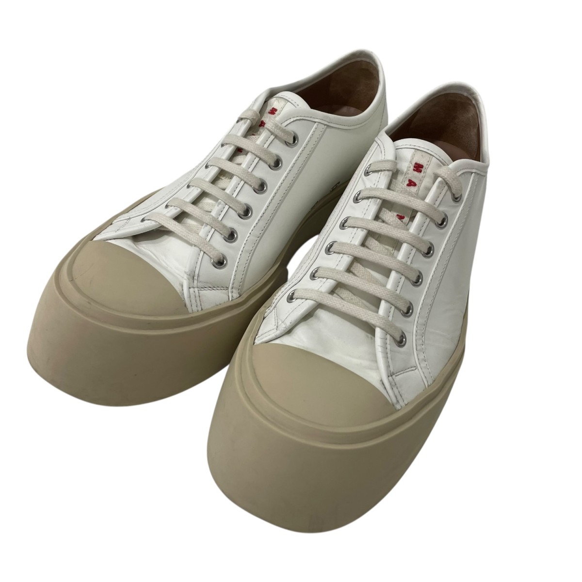 【中古】MARNI ローカットスニーカー SNZU002002 ホワイト サイズ：43 【050126】（マルニ）