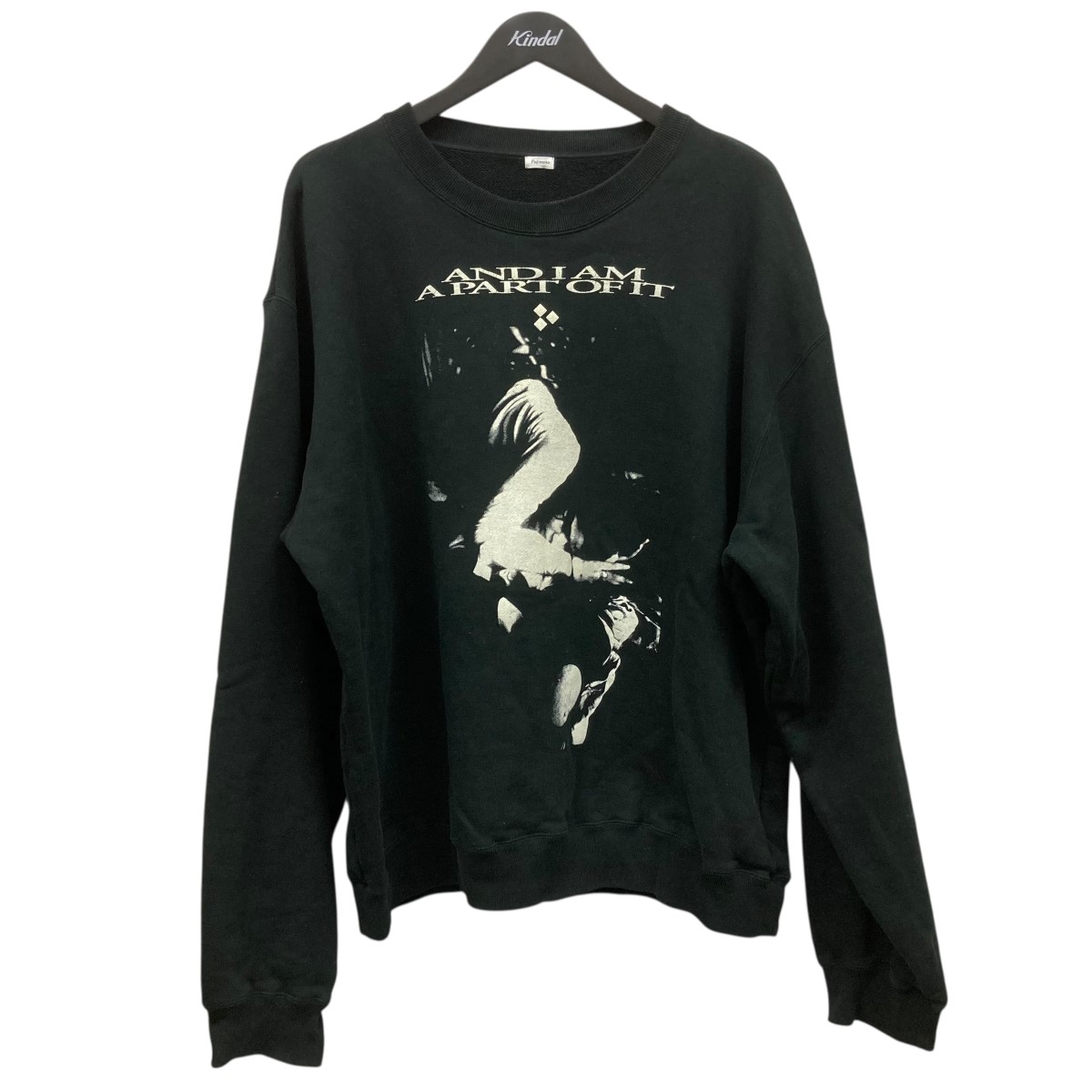 【中古】\u003cBR\u003efujimoto\u003cBR\u003e25AW プリントスウェット FJ253-11-004 My Sweat Shirts SAND 黒いこと 大きさ：2\u003cBR\u003e【必要経費思いかえす】