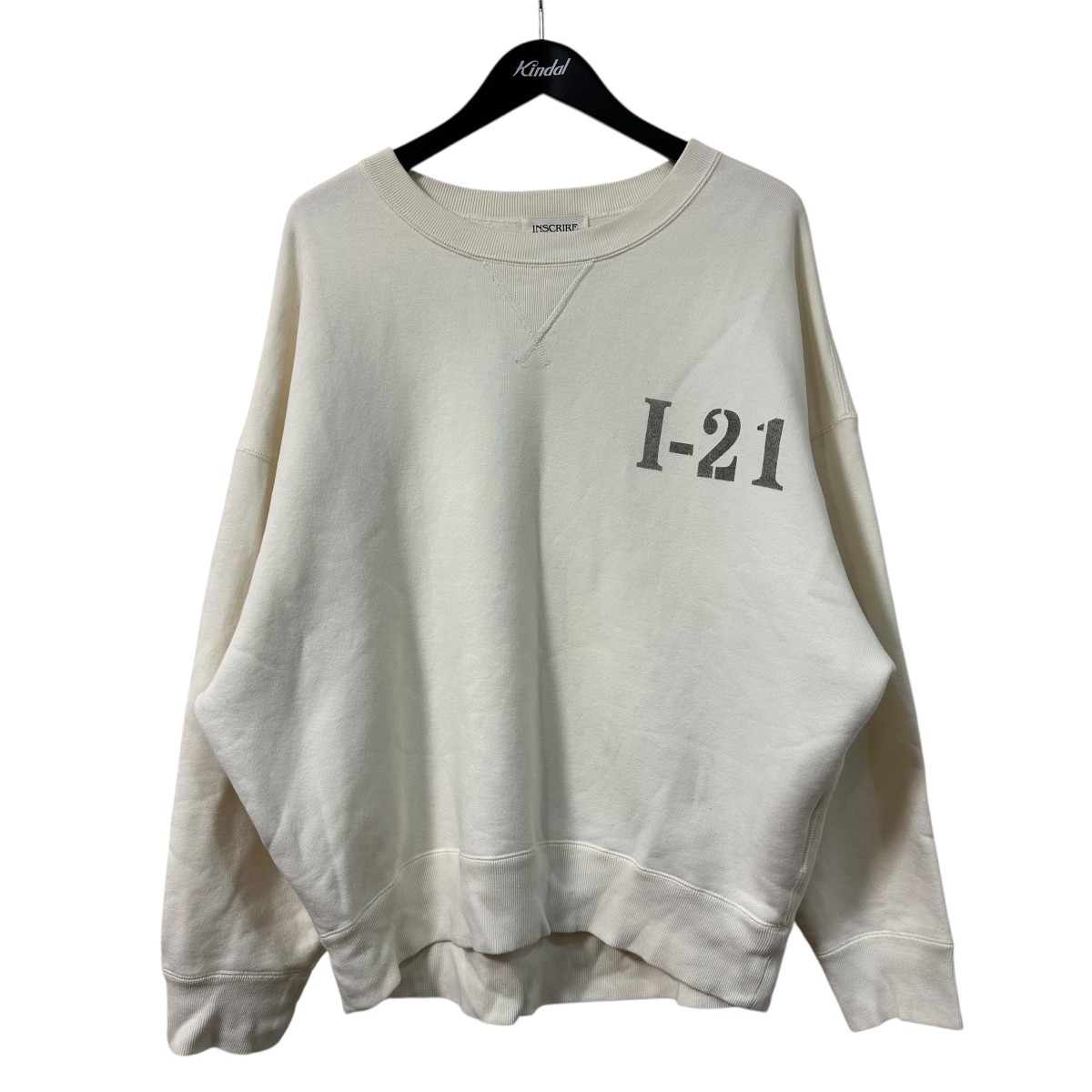 美品〈INSCRIRE〉Asymmetry Sweat Shirt スウェット INSCRIRE（アンスクリア）の「《別注》【INSCRIRE /アンスクリア