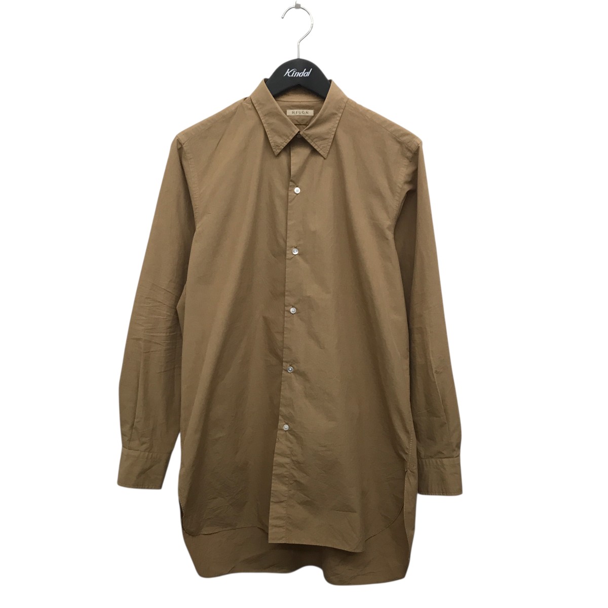 【中古】\u003cBR\u003eHUGEN\u003cBR\u003eロングスリーブシャツ SHIRT 042 ベージュ 大きさ：1\u003cBR\u003e【通貨価値思いなおす】
