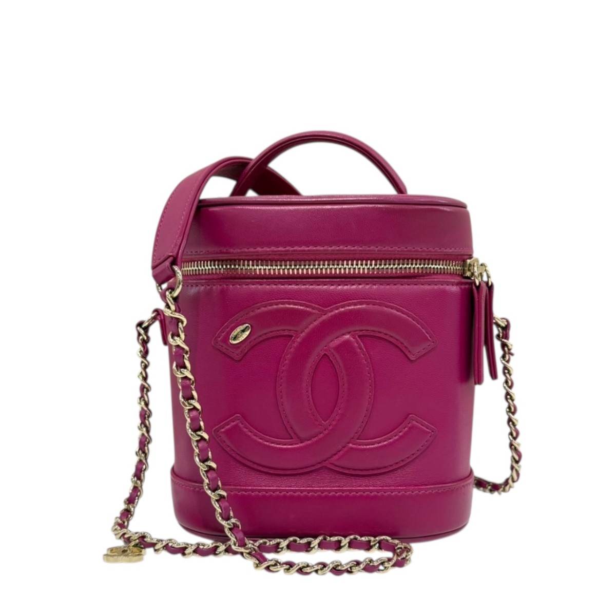 【中古】 CHANEL バニティ チェーンショルダーバッグ ピンク 【価格見直し】