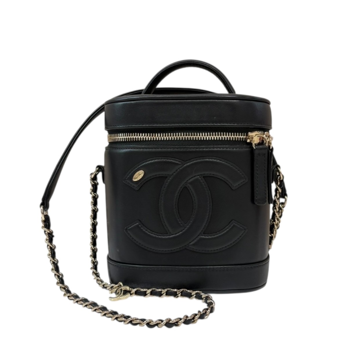 【中古】\u003cBR\u003eCHANEL\u003cBR\u003eバニティ チェーン店ショルダーバッグ 黒いこと\u003cBR\u003e【通貨価値思いなおす】