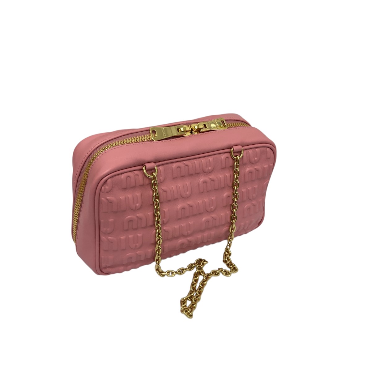 【中古】 MIU MIU　 ショルダーバッグ ピンク 【060126】（ミュウミュウ）