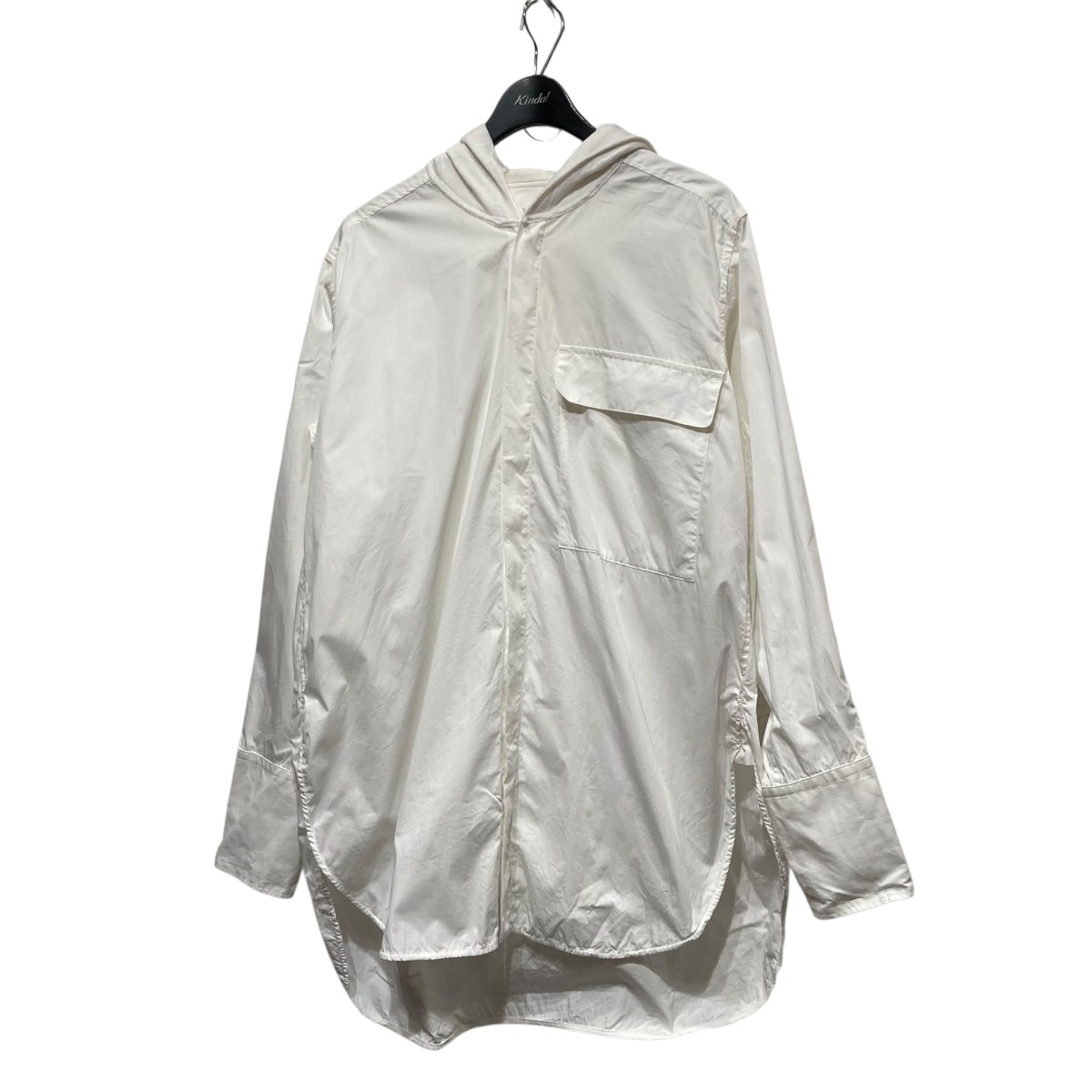 【中古】TAKESHI KOSAKA by Y&rsquo;s Pink Labelフード付きシャツ YD-B44-030 ホワイト サイズ：2【価格見直し】｜ブランド古着のカインドオル