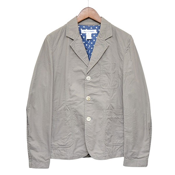 【中古】\u003cBR\u003eCOMME des GARCONS SHIRT\u003cBR\u003e2014SS シームテーラードジャケット シングル上衣 S21170 薄墨色 大きさ：XS\u003cBR\u003e【必要経費思いかえす】