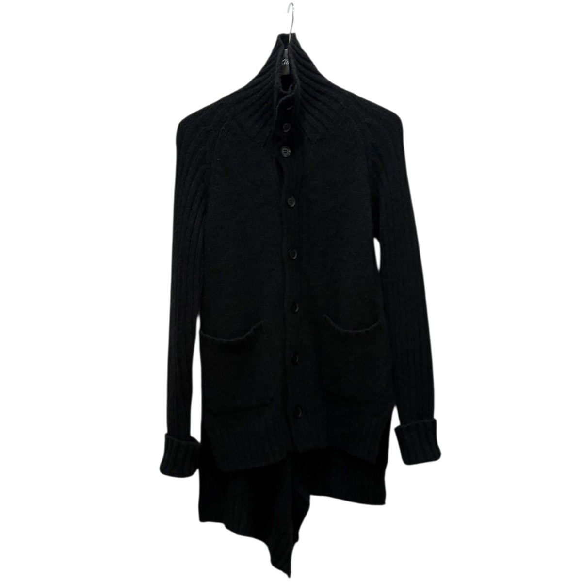 【中古】YOHJI YAMAMOTO YACK ハイネックカーデ FK-K07-173 黒いこと 大きさ：2 【060126】（ヨウジヤマモト）