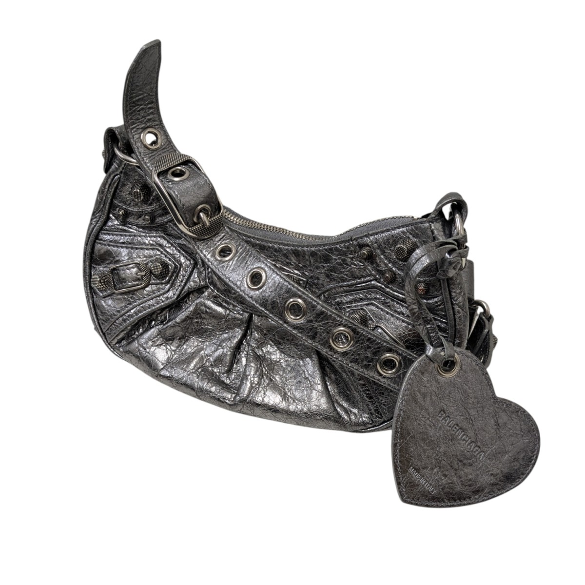 【中古】BALENCIAGA Le Cagole Small ショルダーバッグ シルバー 【070126】（バレンシアガ）