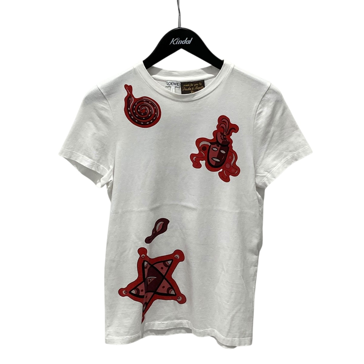 【中古】 LOEWE 半袖Tシャツ S6299220PC ホワイト サイズ：XS 【価格見直し】