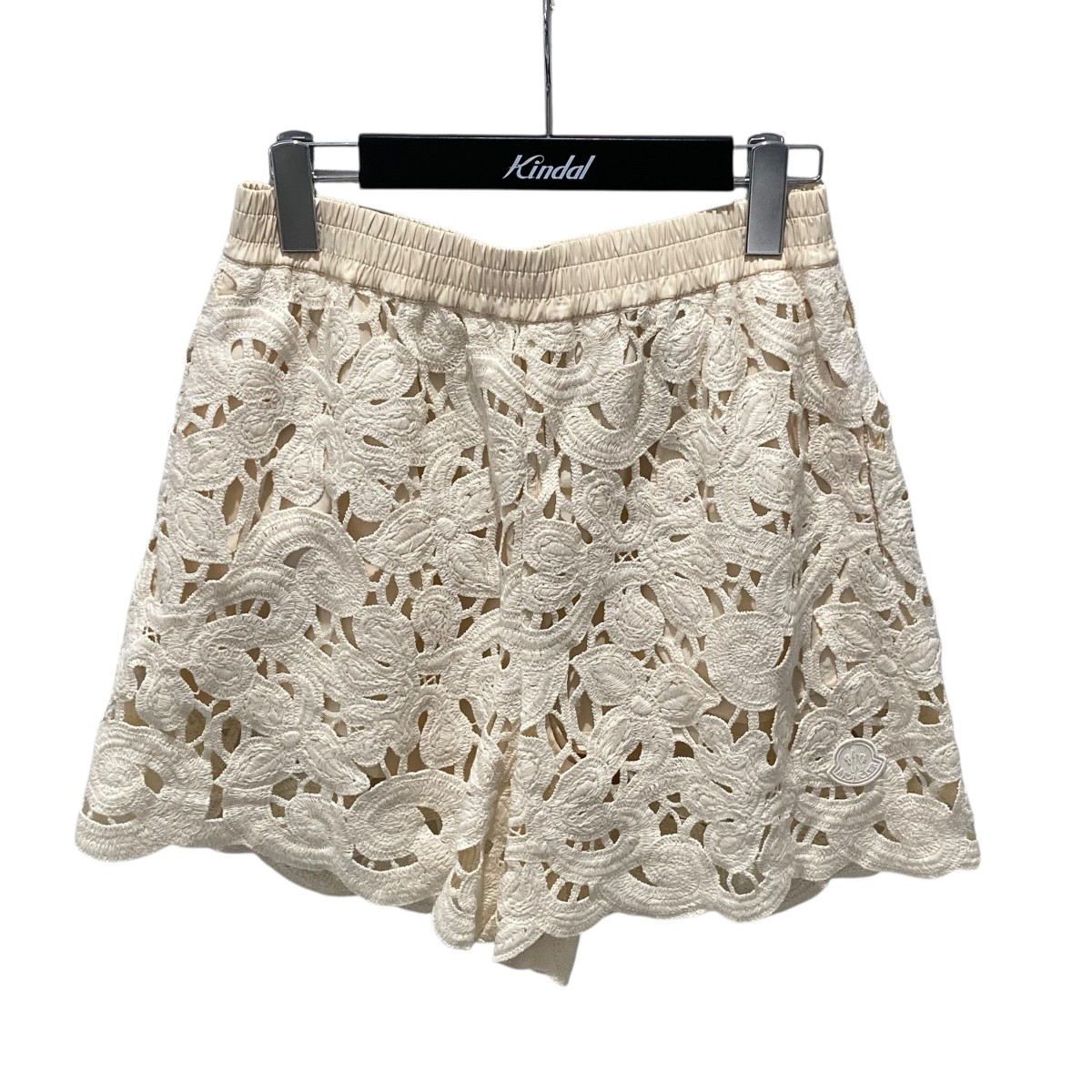 【中古】MONCLER Cotton shorts lace detailing 遊撃手ズボン下 k10932b00018 ベージュ 大きさ：40 【070126】（モンク軌跡）