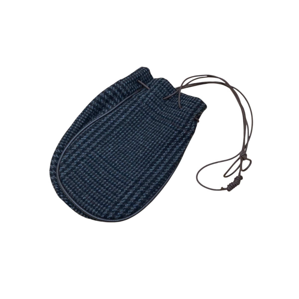 【中古】 Hender Scheme　 巾着バッグ ｢tweed senzu bag ｣ グレー 【120426】（エンダースキーマ）