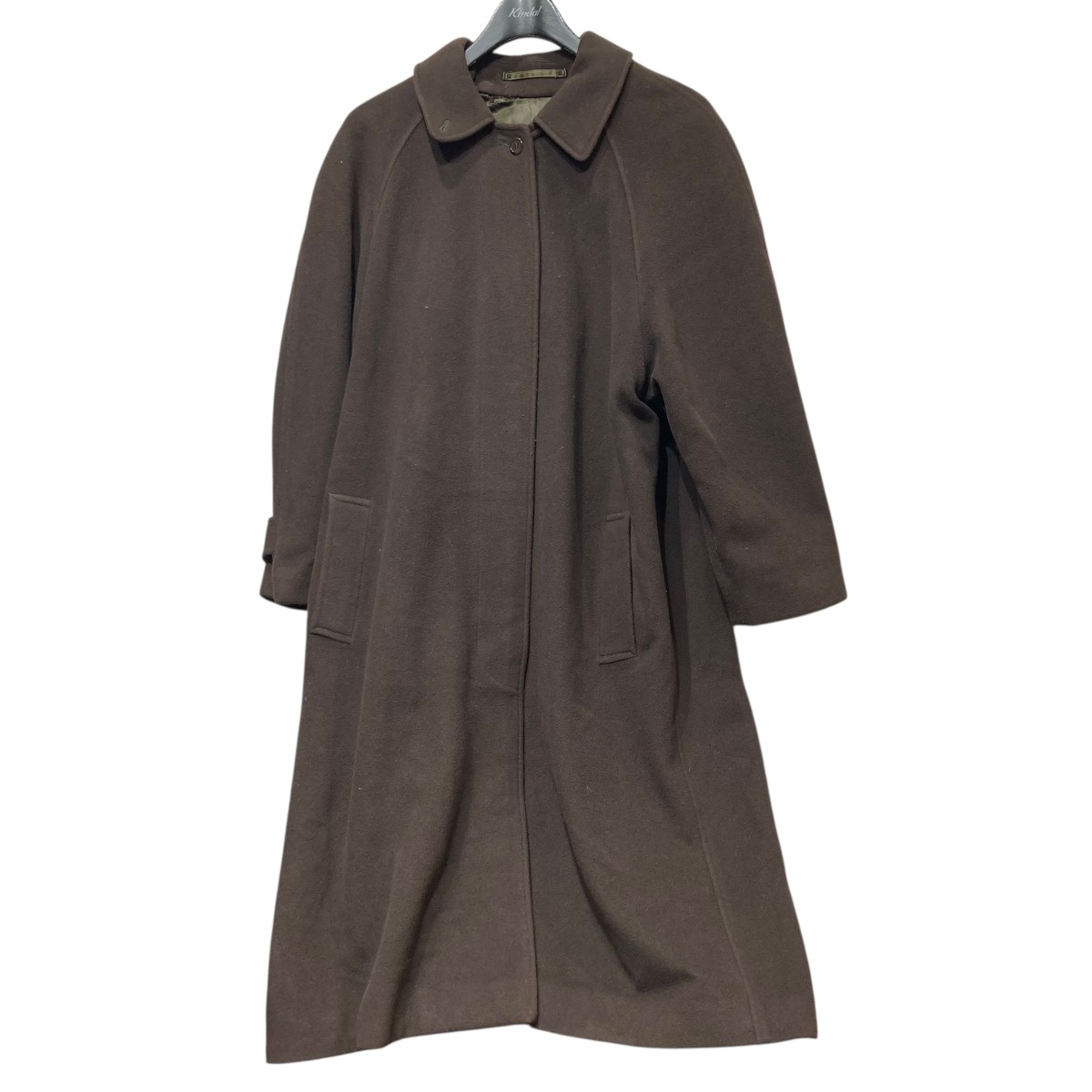 【中古】 Burberry’s　 ウールステンカラーコート オリーブ 【180326】（バーバリーズ）