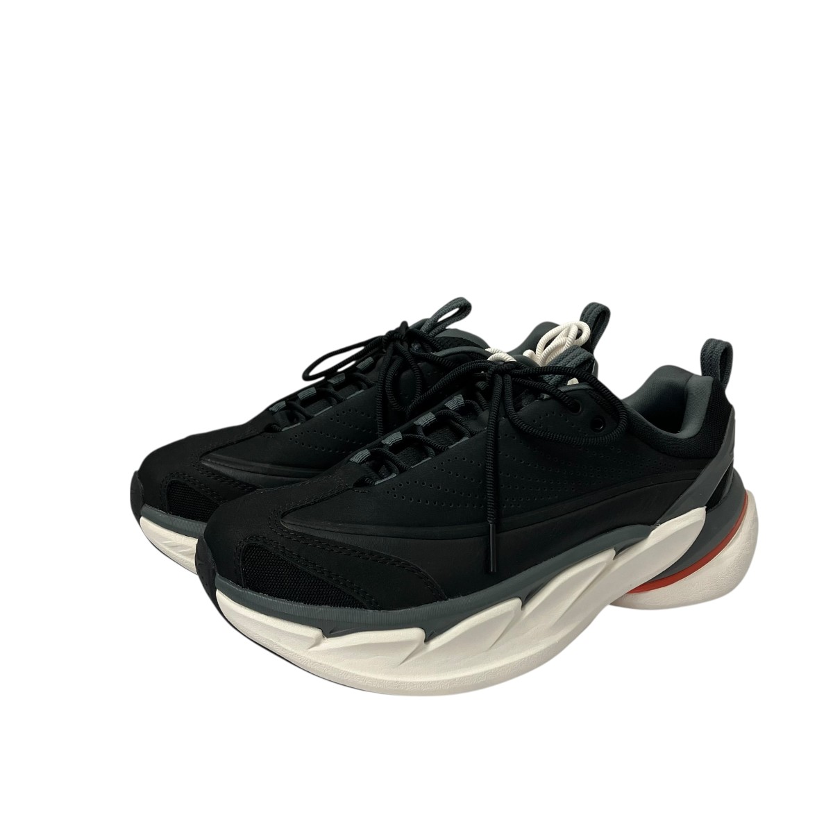 【中古】 HOKAONEONE　 U ELEVON X スニーカー 1147550 ブラック サイズ：25.5cm 【080126】（ホカオネオネ）