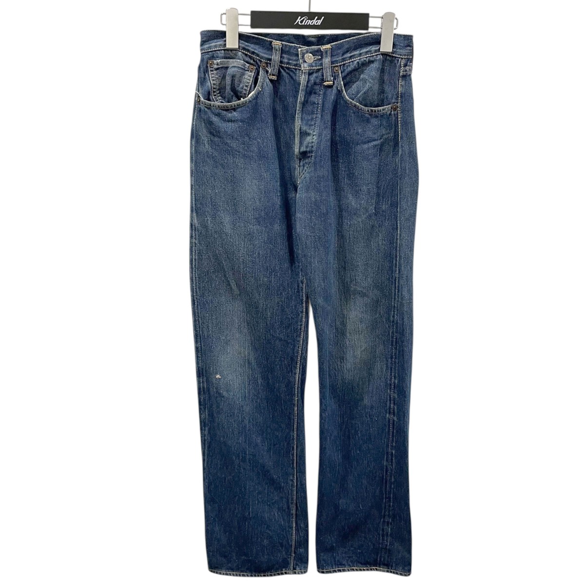 【中古】LEVI’S ジーンズズボン下 501 BIG E XX 名取り草裏14 つつみ隠しリベット V編み目 黒いこと 大きさ：曖昧模糊たる 【090126】（リーヴァイズジーンズ）