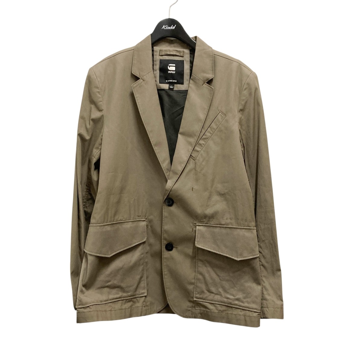 【中古】 G-STAR RAW　 Lightweight Twill Blazer テーラードジャケット ベージュ サイズ：L 【090126】（ジースター・ロウ）