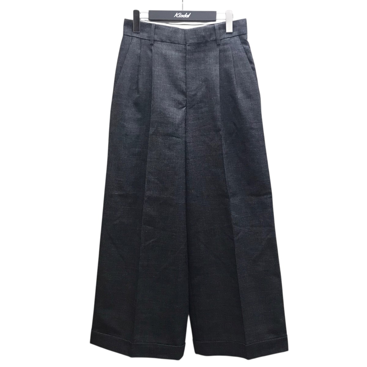 【中古】MADISON BLUE WIDE TUCK PT WOOL ワイドタックパンツ 薄墨色 大きさ：02 【090126】（マディソン青碧）