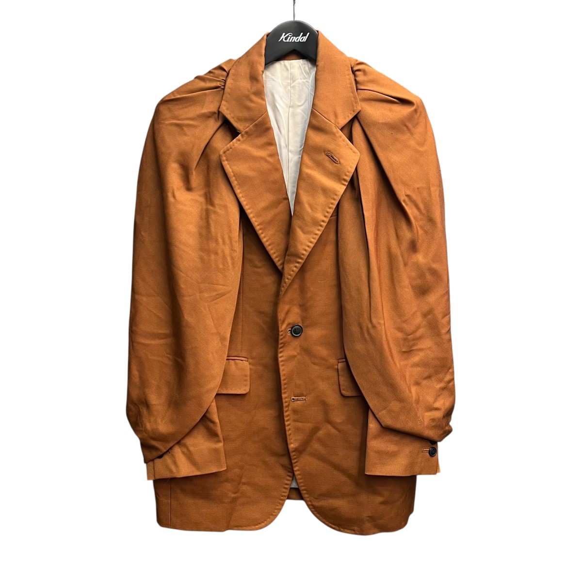 【中古】 TOGA ARCHIVES　 20AW テーラードジャケット TA02-FD021 ブラウン サイズ：3 【080126】（トーガアーカイブス）