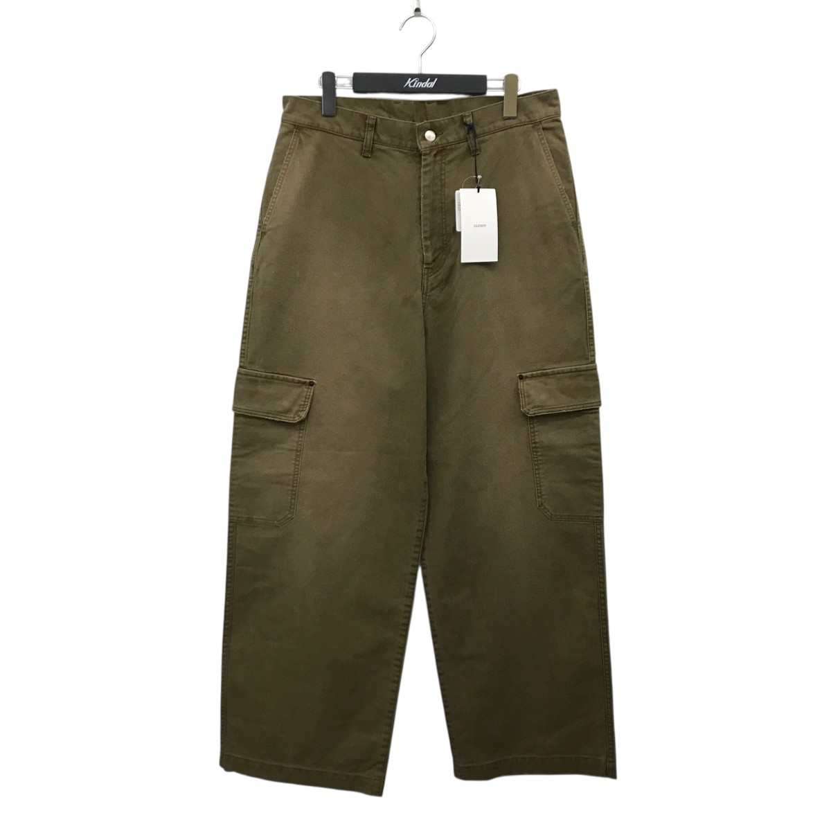 【中古】 ssstein 25AW Sulfur Dyed Whip Cord Vintage Trousers パンツ ST．1240 カーキ サイズ：M 【価格見直し】
