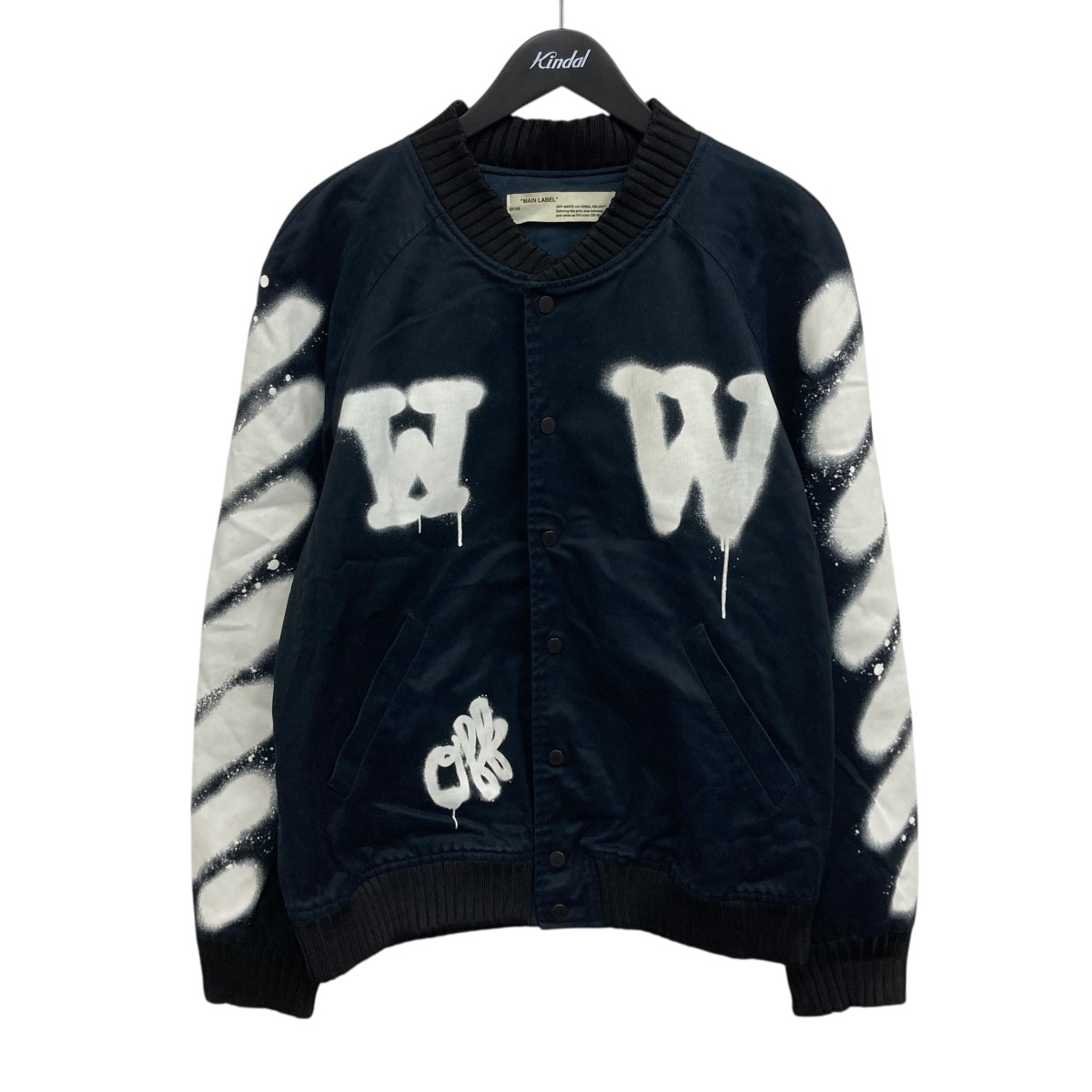 【中古】OFFWHITE 上衣 黒いこと 大きさ：M 【090126】（象牙色）
