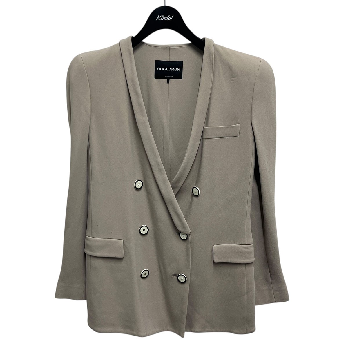【中古】GIORGIO ARMANI ダブルプレストジャケット 0SHGG0G1 T01PM ベージュ 大きさ：40 【090126】（ジョルジオ・アルマーニ）