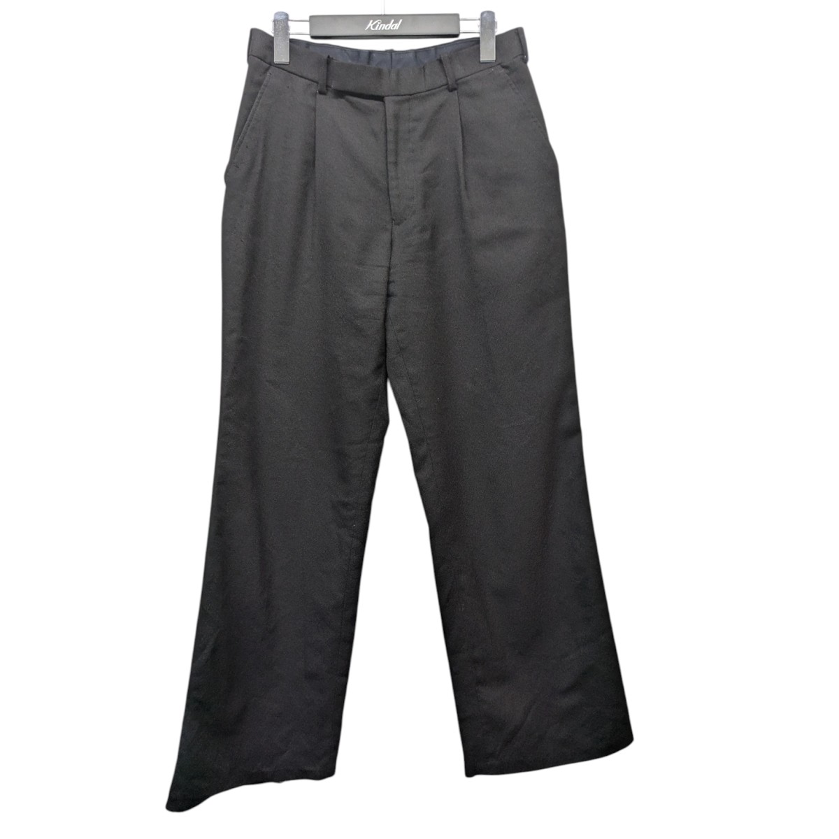 【中古】 JOHN LAWRENCE SULLIVAN Amunzen straight trousers ストレートトラウザーズ 2A003-0124-06 ブラック サイズ：46 【価格見直し】