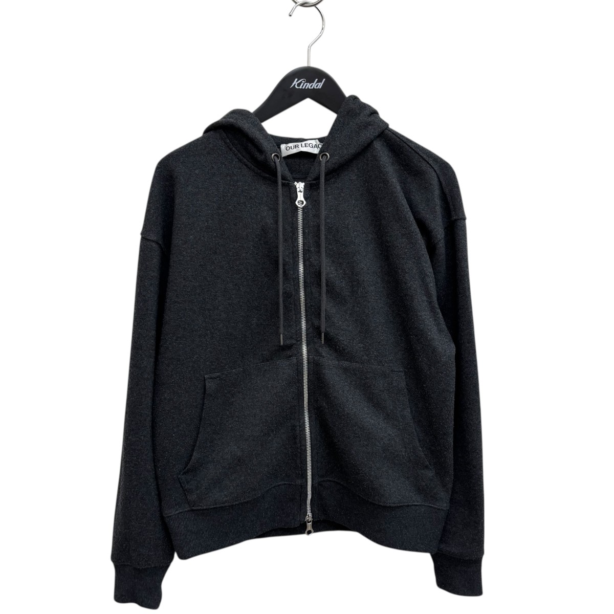 アワーレガシー Moss Pigment フェード加工ブラックスウェット felkod（フィルコッド） トレーナー スウェット msw1569-Zip Accent