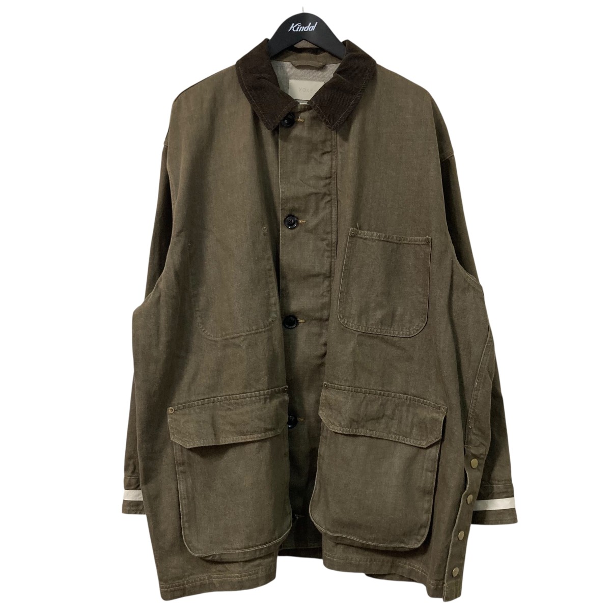楽天市場】YOKE/ヨーク 22AW KNIT CORDUROY COVERALL JACKET ニット
