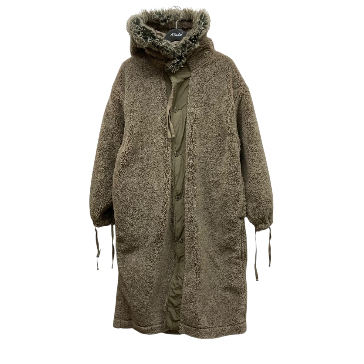 楽天市場】【中古】HYKE21AW FAUX SHEARLING COAT ノーカラー