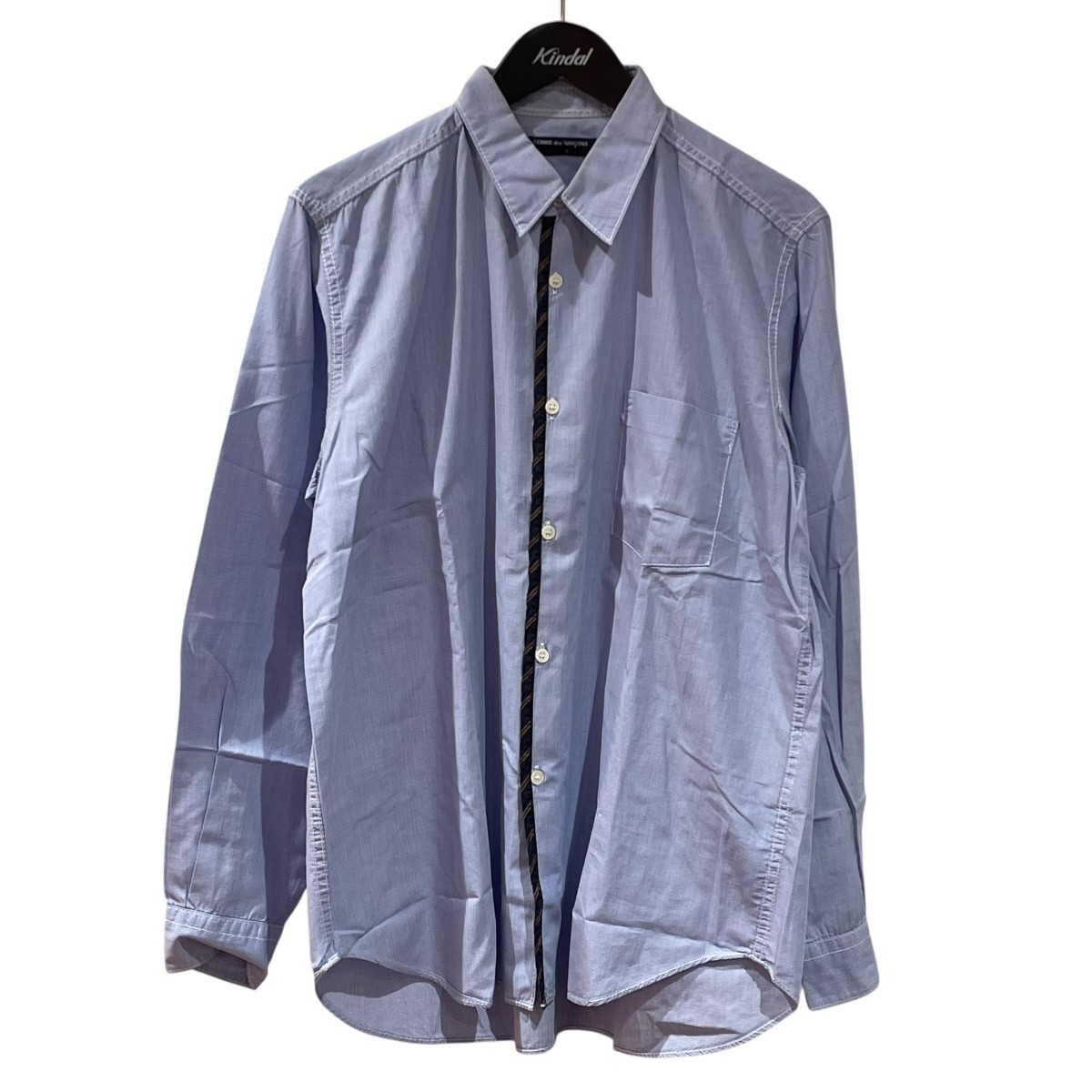 【中古】 COMME des GARCONS HOMME AD2007 長袖シャツ HA-B038 ブルー サイズ：M 【価格見直し】