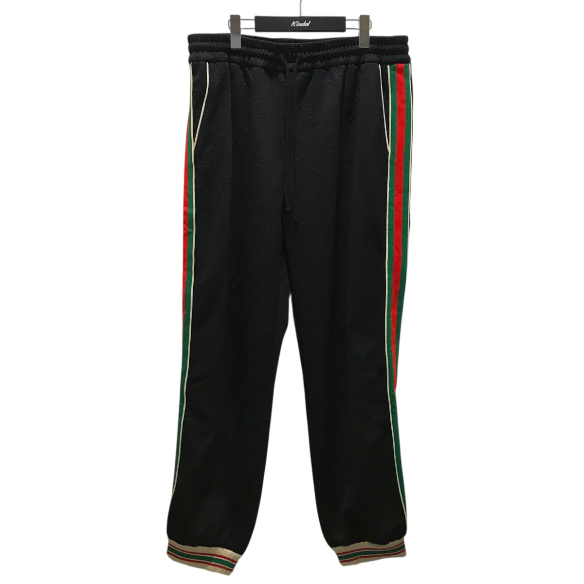 【中古】GUCCIGGジャガードスウェットパンツ 663569 ブラック サイズ：XXXL【価格見直し】｜ブランド古着のカインドオル