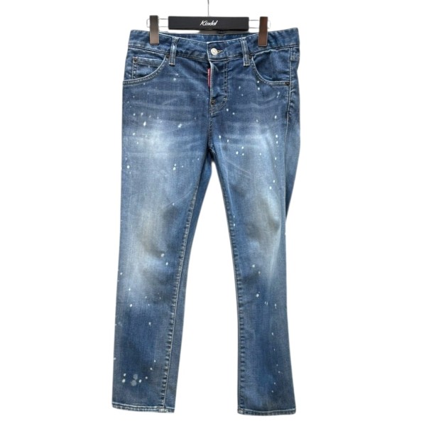 【中古】DSQUARED2 Cool Girl Cropped jean ジーンズズボン下 S75LB0758 S30789 青み 大きさ：34 【100126】（ディースクエアード）