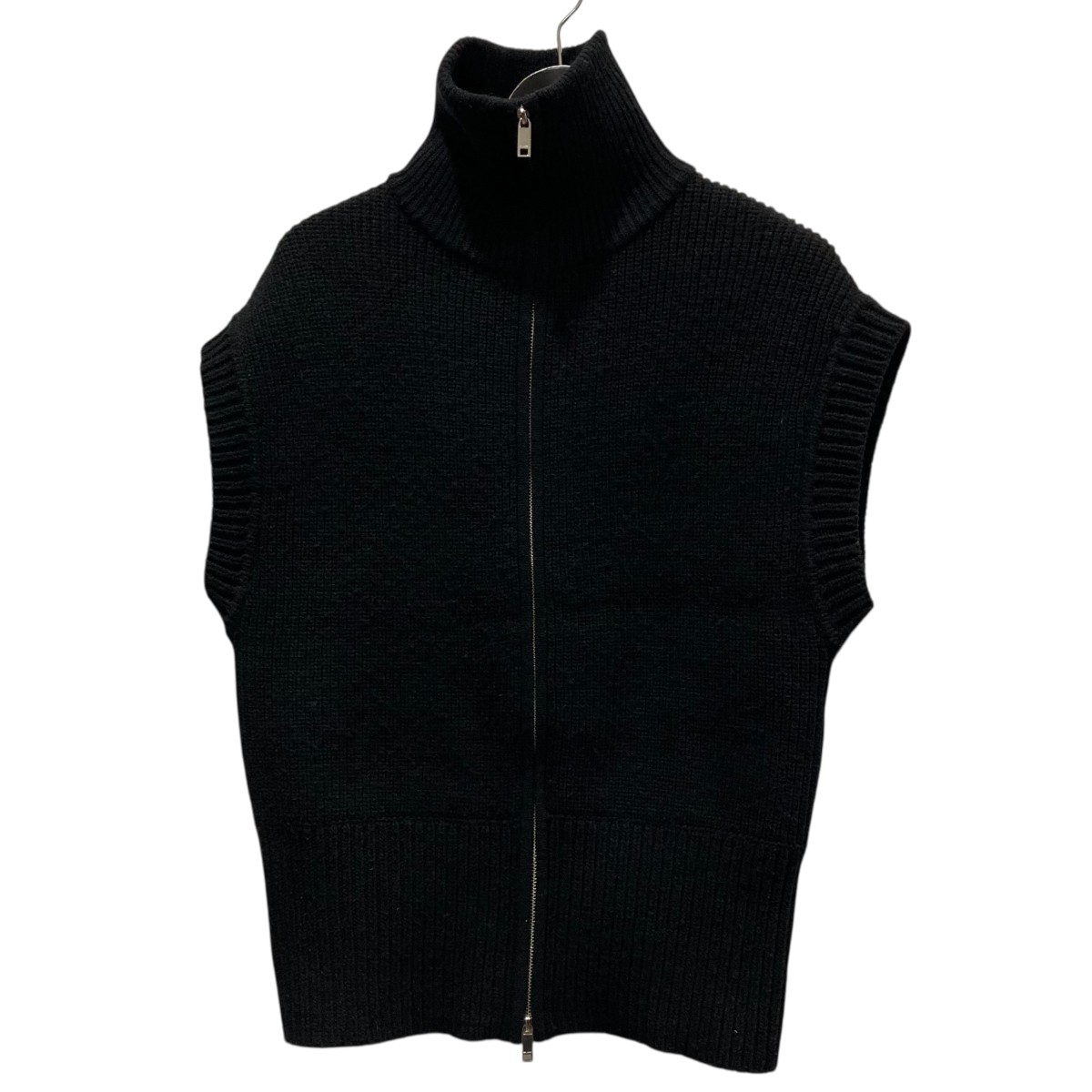【中古】 CLANE　 ZIP COLLAR KNIT VEST ニットベスト 13106-2082 ブラック サイズ：1 【110126】（クラネ）