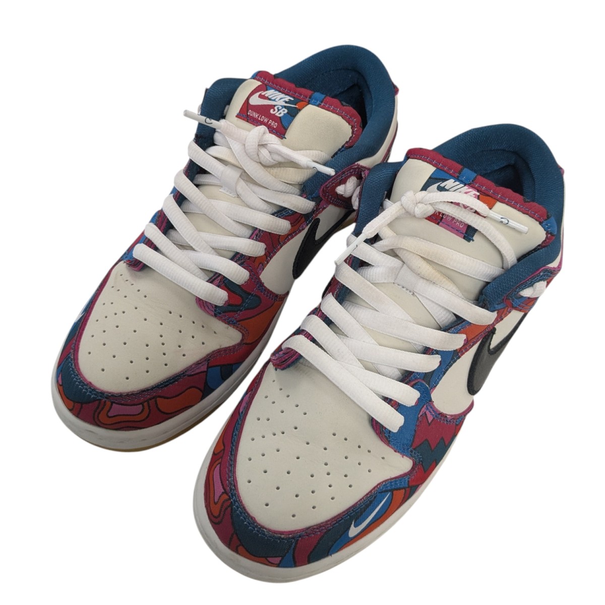 【中古】 Parra×NIKE SB 「DUNK LOW PRO QS Abstract Art」スニーカー ファイアベリー×ブラック サイズ：27.5cm 【価格見直し】
