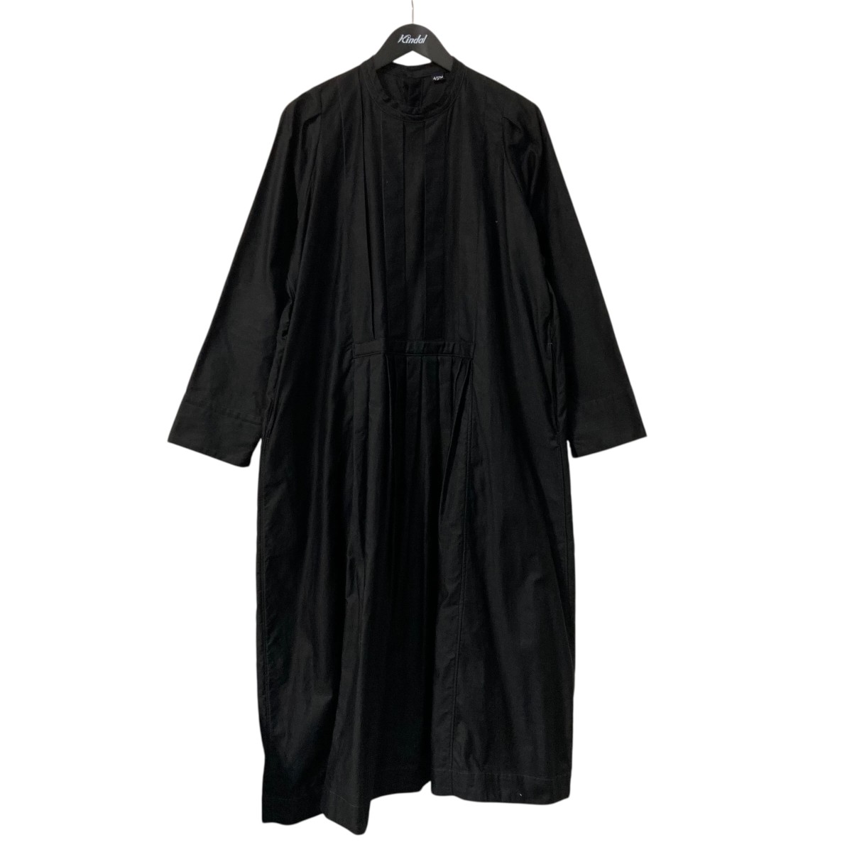 【中古】 45R 粟サテンのタックドレス 71250414 ブラック サイズ：不明 【価格見直し】