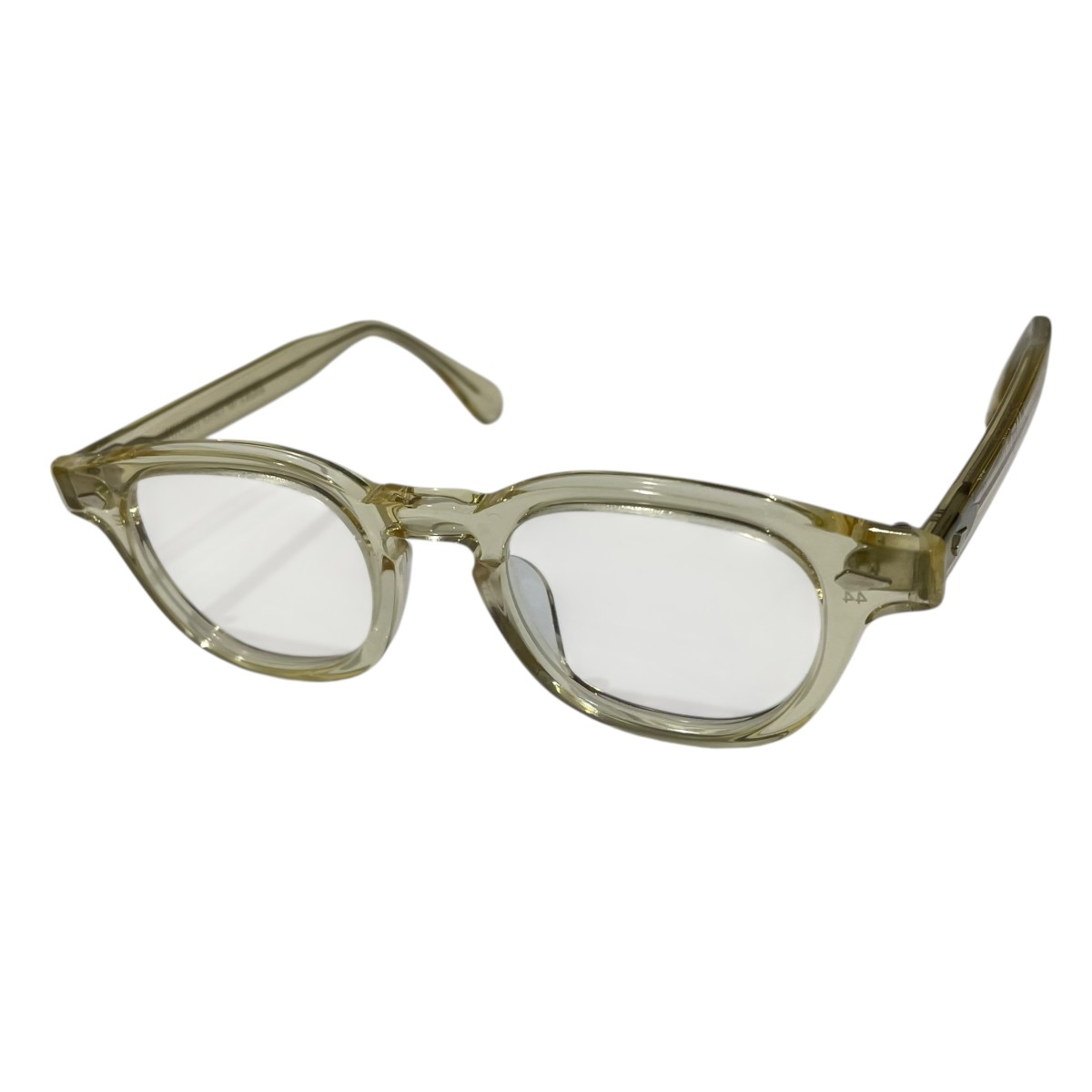 【中古】 JULIUS TART OPTICAL　 サングラス Champagne シャンパン PL-001R フレーム：クリアベージュ サイズ：44□22 【120126】（ジュリアスタートオプティカル）