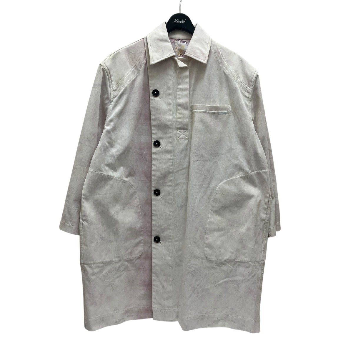 【中古】SIRLOIN グラフィックプリントステンカラーコート 白いこと 大いさ：40 【050626】（サーロイン）