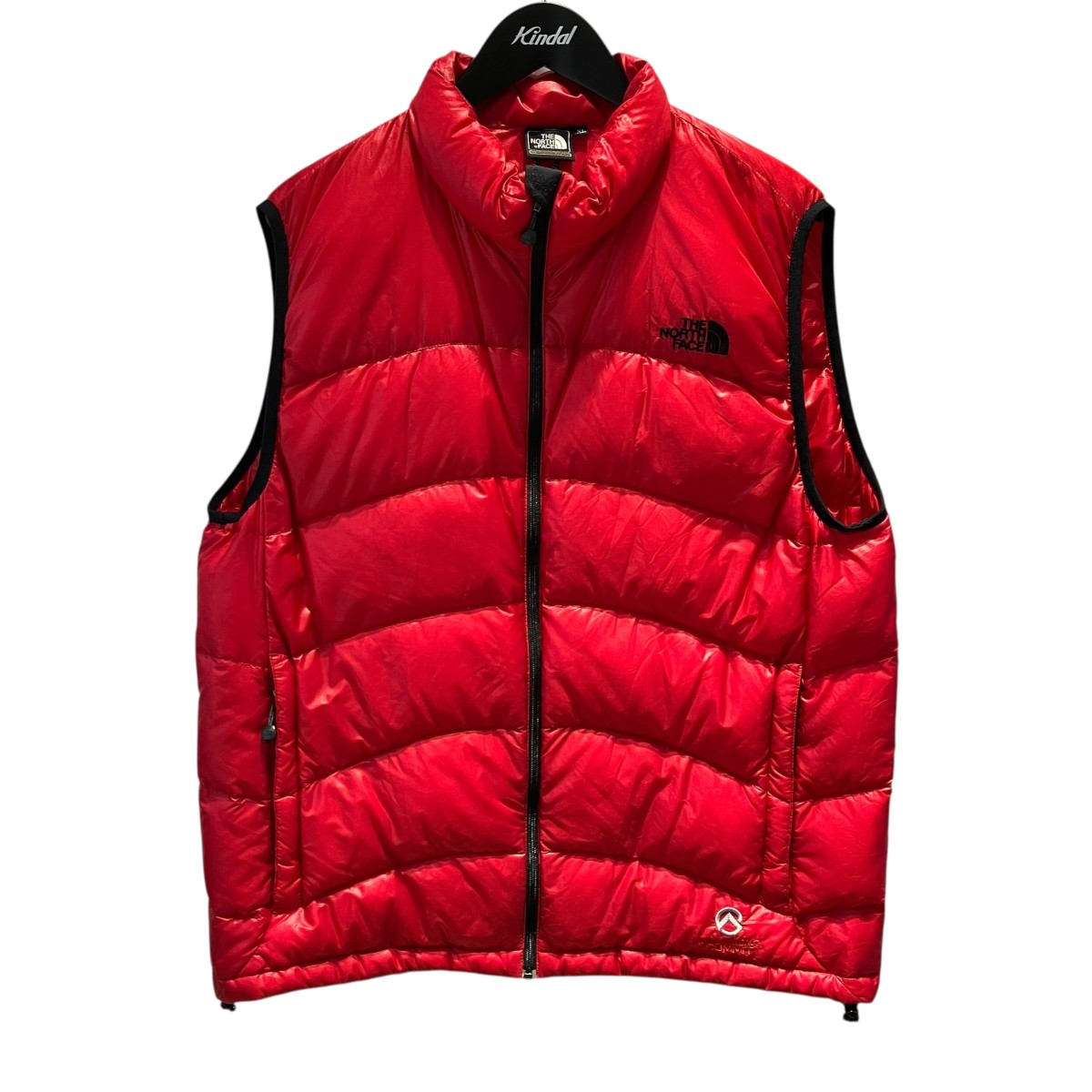 【中古】 THE NORTH FACE サミットシリーズ ダウンベスト ND18804 レッド サイズ:XL 【130126】(ザノースフェイス)