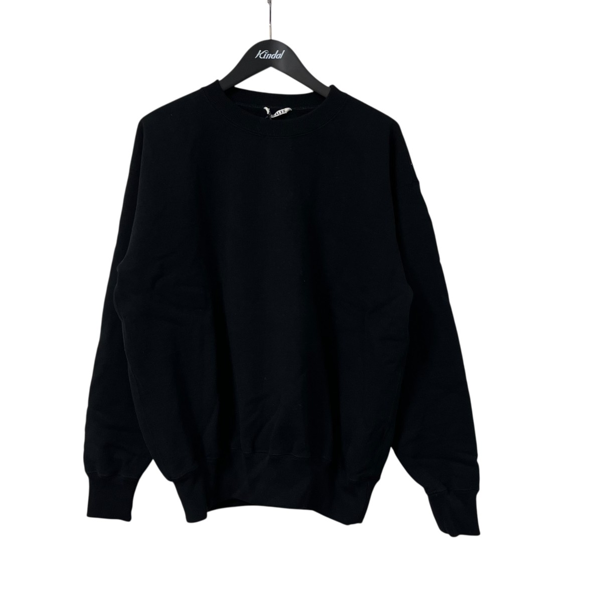 【中古】 AURALEE　 SMOOTH SOFT BD SWEAT 裏起毛クルーネックスェット A25AP02TU ブラック サイズ：3 【140126】（オーラリー）